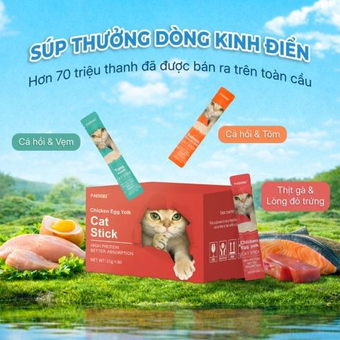Súp thưởng dòng kinh điển cho mèo FAENBEI