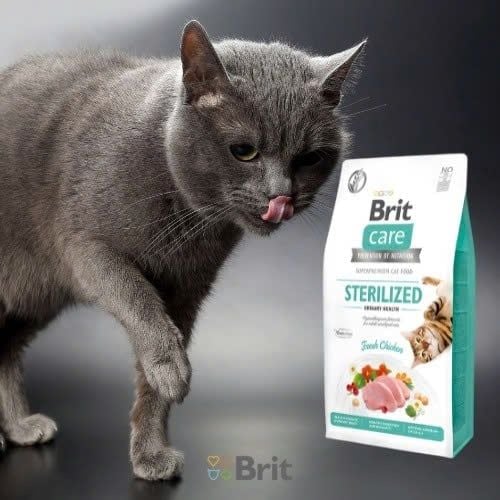 Brit Care Cat Sterilized Urinary Health – Hạt khô hỗ trợ tiết niệu cho mèo triệt sản (Chicken) 400g/2kg