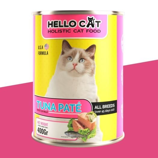 Hello Cat-Pate Mèo Vị Cá Ngừ-400g