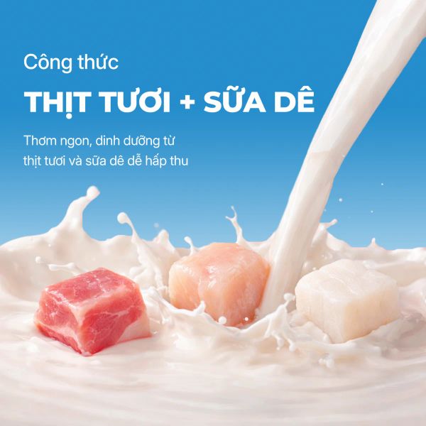 Faenbei Pate Mèo Sữa Dê Thịt Tươi 85g