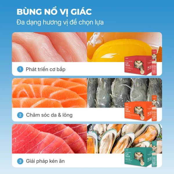 Faenbei Súp thưởng dòng kinh điển cho mèo Que 15g