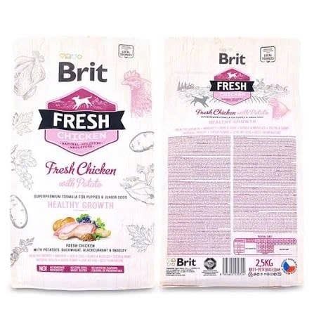 Brit Fresh Dog Chicken with Potato Puppy - Healthy Growth 2.5kg