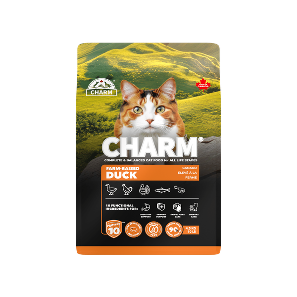 Hạt Khô Mèo-CHARM-Vị Vịt-Duck All Stages (340g-1.5kg-4.5kg)