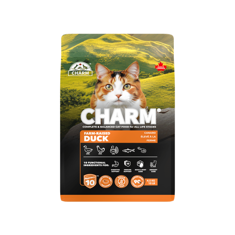 Hạt Khô Mèo-CHARM-Vị Vịt-Duck All Stages (340g-1.5kg-4.5kg)