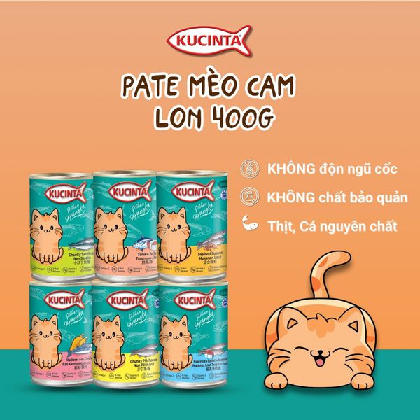 Kucinta-Pate Mèo Lon 400g