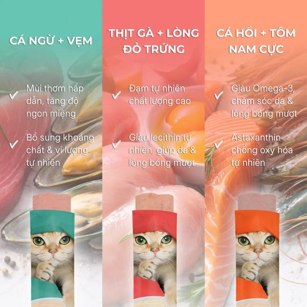 Faenbei Súp thưởng dòng kinh điển cho mèo Que 15g