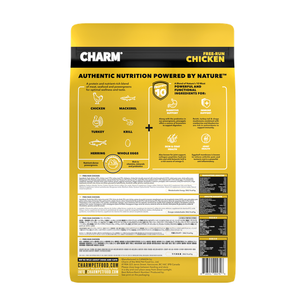 Hạt Khô Chó-CHARM-Vị Gà-Chicken All Stages (2kg,10kg)
