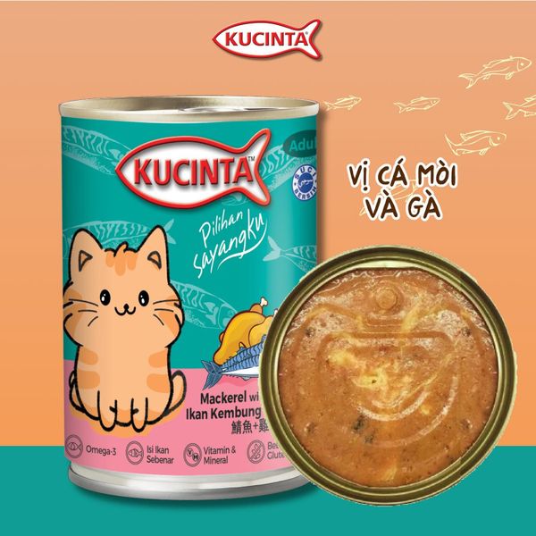 Kucinta-Pate Mèo Lon 400g