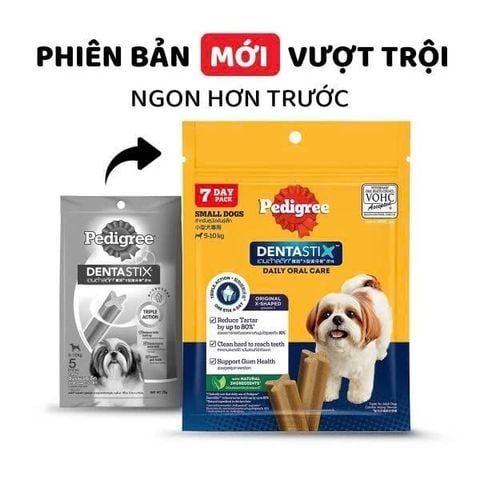 Pedigree-Que Gặm Cho Chó Nhỏ-DentalStix SmallDog-Vị Gà 105g