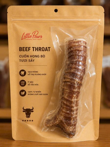 Little Paws - Beef Throat - Cuốn Họng Bò Sấy