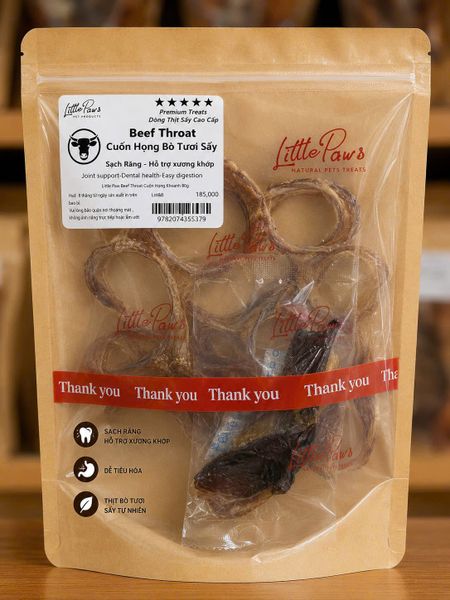 Little Paws - Beef Throat - Cuốn Họng Bò Sấy