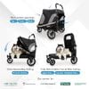 Ibiyaya - Grand Cruiser FS2380-B : Xe đẩy gấp 4 bánh dành cho chó cỡ lớn-thoải mái với khung xe chắc chắn (tải trọng tối đa 50kg)