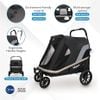 Ibiyaya - Grand Cruiser FS2380-B : Xe đẩy gấp 4 bánh dành cho chó cỡ lớn-thoải mái với khung xe chắc chắn (tải trọng tối đa 50kg)