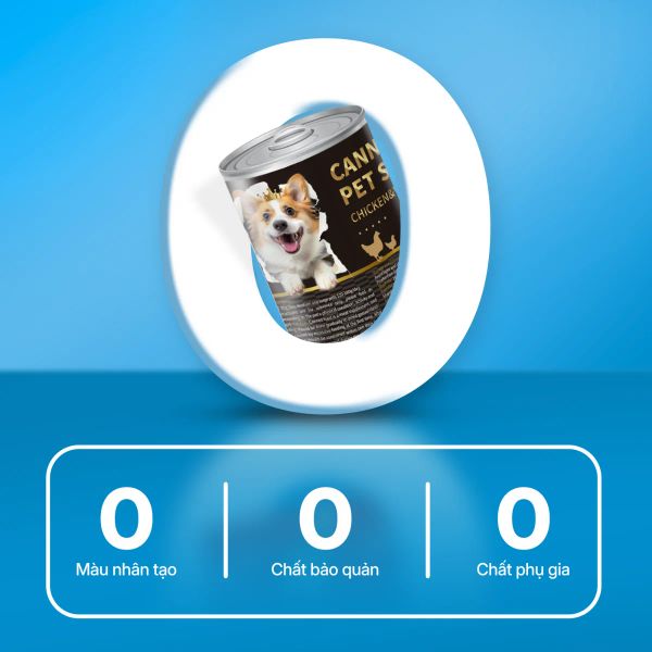 Faenbei Pate Chó Lon Thịt Và Rau Củ 375g