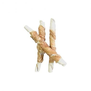 Bánh Thưởng Cho Chó-DoggyMan-Que Da Bò Cuộn Thịt Gà 10 Cây