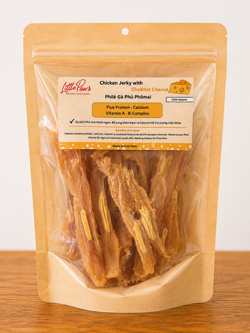 Little Paws - Thịt Gà Sấy Phô Mai - 100G