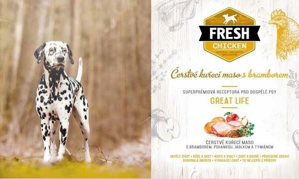 Brit Fresh Dog Chicken with Potato Adult - Great Life 2.5kg