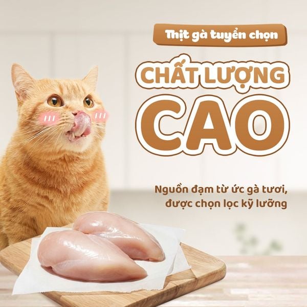 CattyMan - Ức gà hấp nguyên miếng