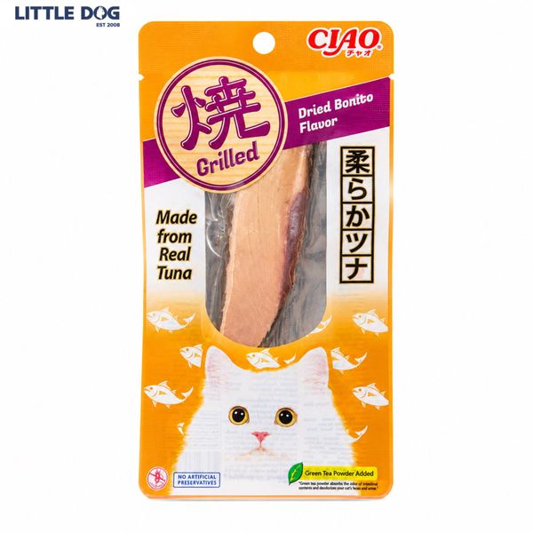 Ciao Fillet Cá Ngừ Nướng Vị Cá Bonito Khô - Grilled Tuna & Dried Bonito Flavor 15g