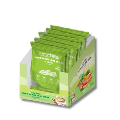 CaDo's Hạt Rau Củ Ăn Kèm-Vị Cá Hồi Cho Mèo