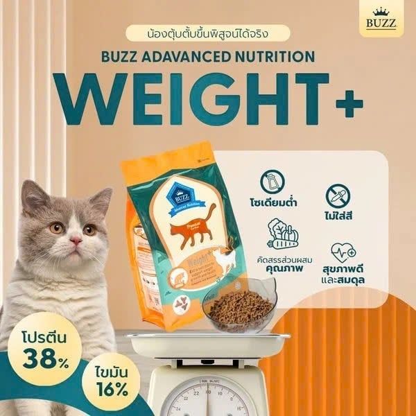 Buzz Advanced Nutrition Weight Control–Hạt Kiểm Soát Cân Nặng Cho Mèo Trưởng Thành (1kg)