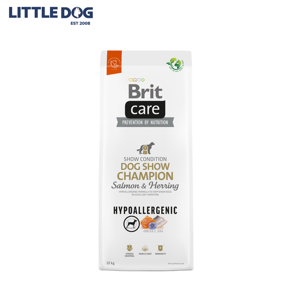Brit Care Dog Hypoallergenic Show Champion - Salmon & Herring (3kg & 12kg)