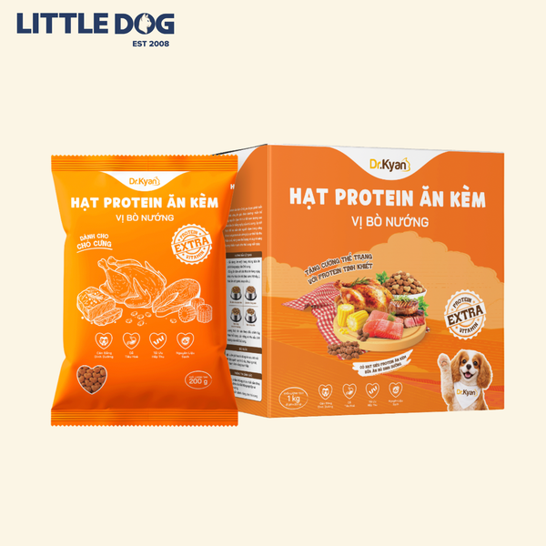 Dr.Kyan Hạt Protein Ăn Kèm-Vị Bò Nướng Cho Chó