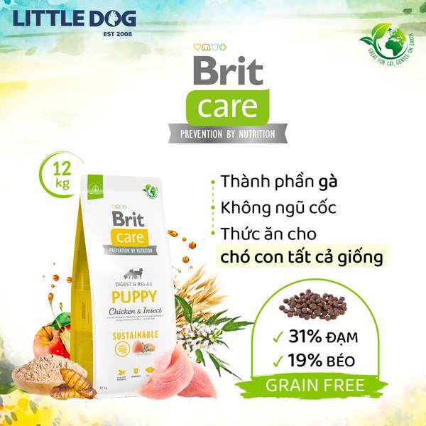 Brit Care Dog Sustainable Puppy (Chicken & Insect) 3kg