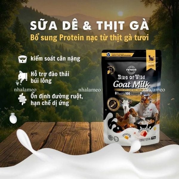 Pate Mèo Sữa Dê Bite Of Wild/70g
