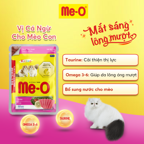 Me-O Pate Cho Mèo Con Vị Cá Ngừ - TUNA for Kitten 80g