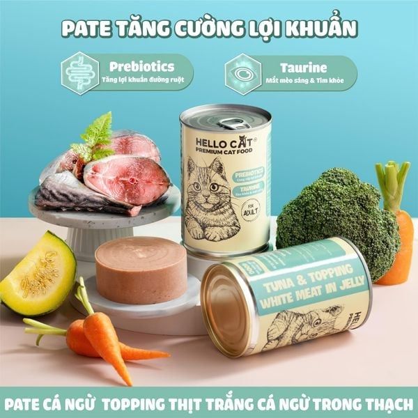 Pate mèo dành cho mọi lứa tuổi - Hello Cat - 160g/400g
