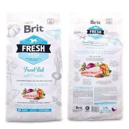 Brit Fresh Dog Fish with Pumpkin Adult Large - Muscles&Joints 2.5kg