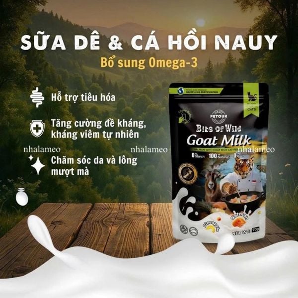 Pate Mèo Sữa Dê Bite Of Wild/70g