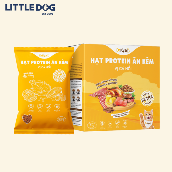 Dr.Kyan Hạt Protein Ăn Kèm-Vị Cá Hồi Cho Mèo