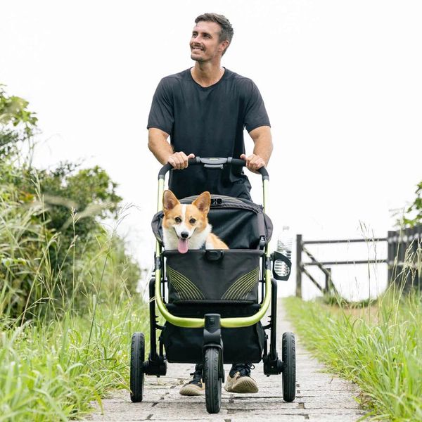Ibiyaya - Jogging Stroller "3-Wheel All-Terrain Dog-Cat Pram"-Xe đẩy địa hình 3 bánh cho chó,mèo