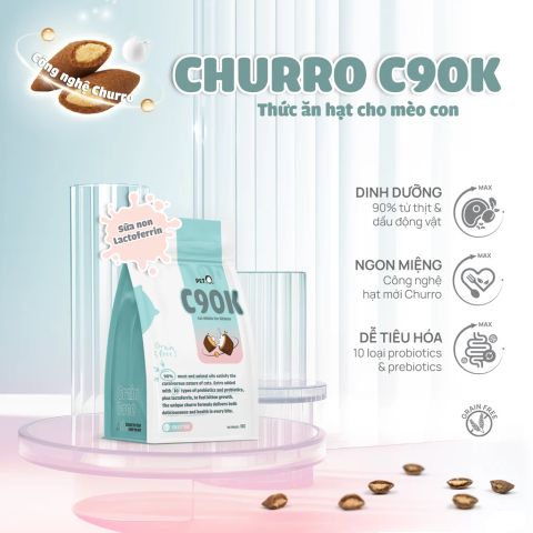 PetQ - Thức ăn hạt cho mèo Churro C90K 1kg