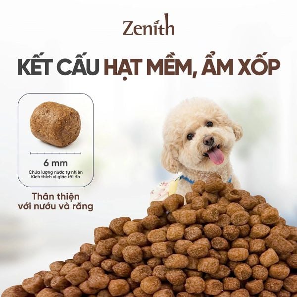 ZENITH ORIGINAL-Hạt Mềm Cho Chó Trưởng Thành-Vị Gà & Bò-1.2kg