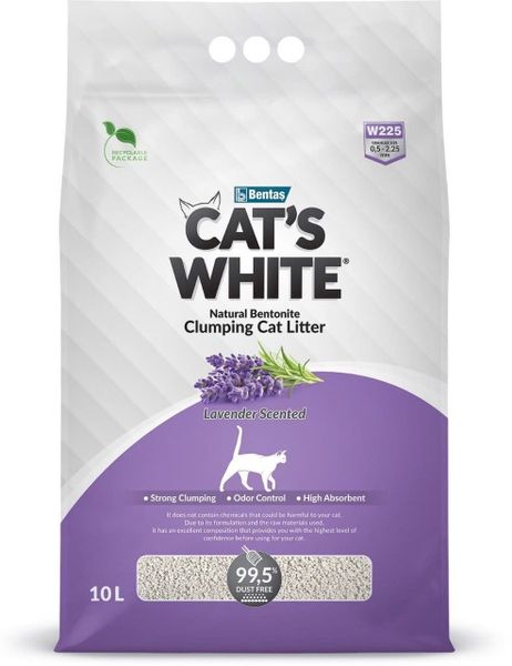 Cát Vệ Sinh Cho Mèo - Cat's White - Cát Đất Sét 10L (8.5kg)