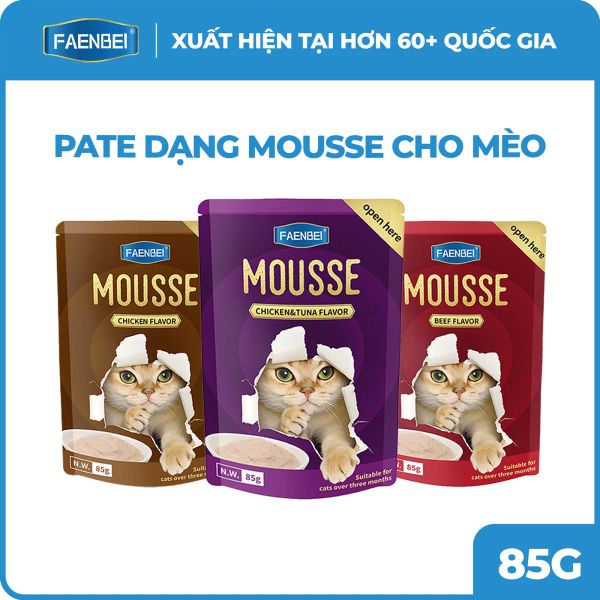 Faenbei Pate Mèo Dạng Mousse 85g