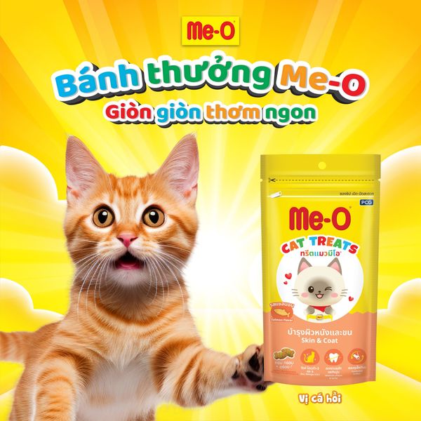 Me-O Bánh Thưởng Vị Cá Hồi - Cat Treats Salmon Flavor