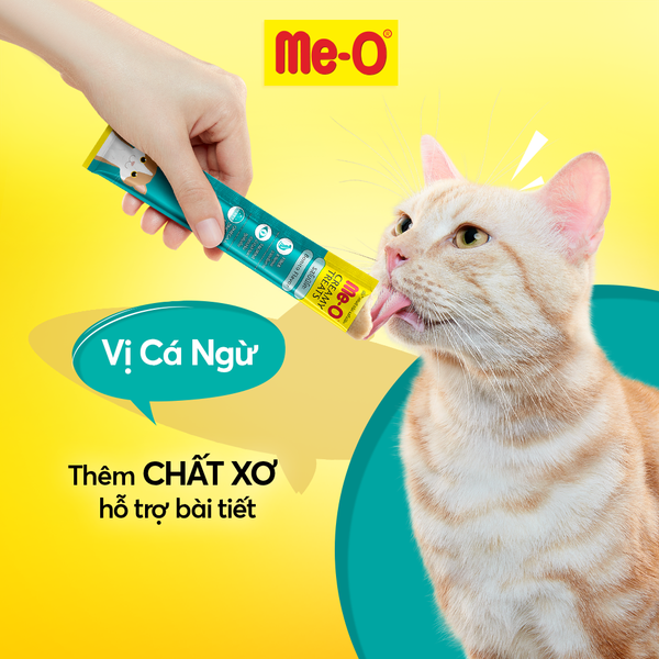 Me-O Súp Thưởng Vị Cá Ngừ - Creamy Treats Bonito Flavor(15gx4)