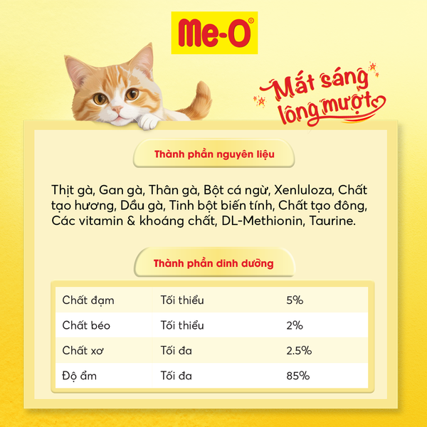 Me-O Súp Thưởng Vị Cá Ngừ - Creamy Treats Bonito Flavor(15gx4)