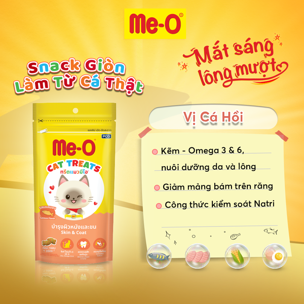 Me-O Bánh Thưởng Vị Cá Hồi - Cat Treats Salmon Flavor