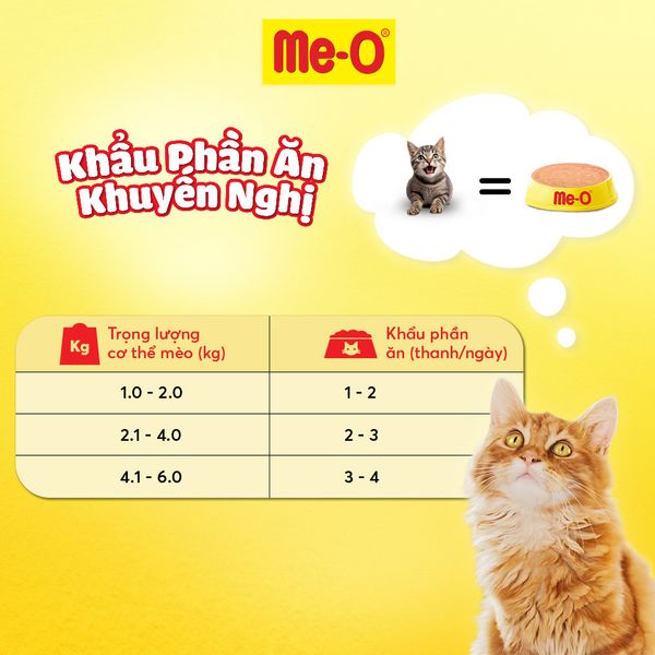 Me-O Súp Thưởng Vị Cá Ngừ - Creamy Treats Bonito Flavor(15gx4)