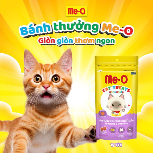 Me-O Bánh Thưởng Vị Tôm - Cat Treats Shrimp Flavor