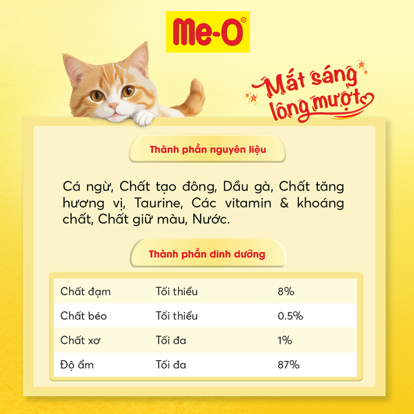 Me-O Pate Cho Mèo Vị Cá Ngừ - Tuna in Jelly 80g