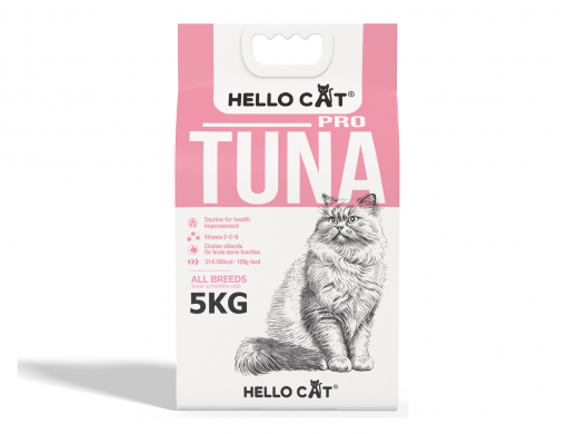 Hello Cat-Hạt Cho Mèo Trưởng Thành-Vị Cá Ngừ - Bao 5kg