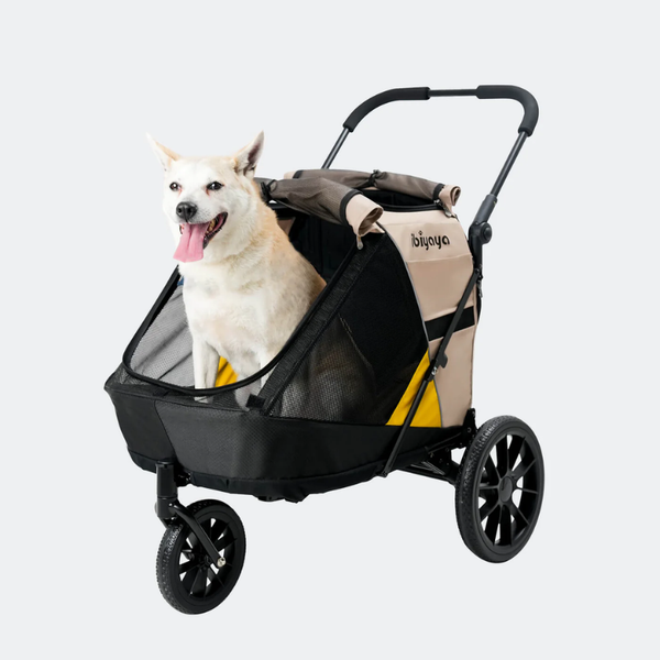 Ibiyaya - Minika 3-in-1 – Xe đẩy thú cưng, rơ-moóc xe đạp & lồng mềm gấp gọn