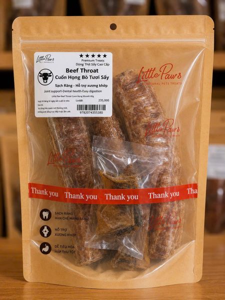 Little Paws - Beef Throat - Cuốn Họng Bò Sấy