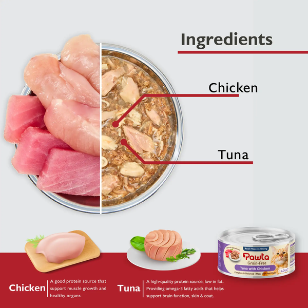 Pawta Pate Mèo Dạng Lon 70g -Đa dạng hương vị